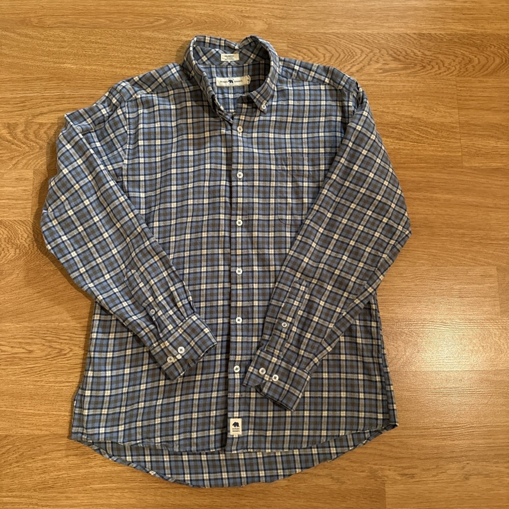 Onward‎ Reserve Flannel Shirt Men's XL Tailored Fit Multicolor Plaid Casual